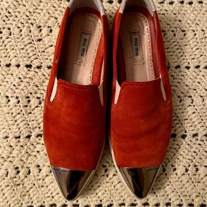Miu Miu Cap Toe Slip on sneaker